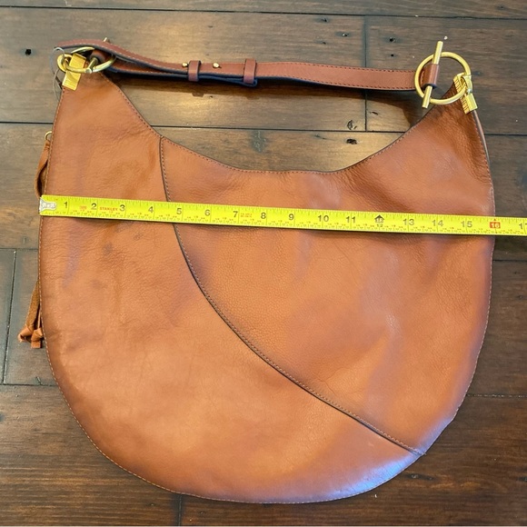 Vince Camuto Ashby Leather Hobo Shoulder Stable Brown $228 NWT - Picture 7 of 12